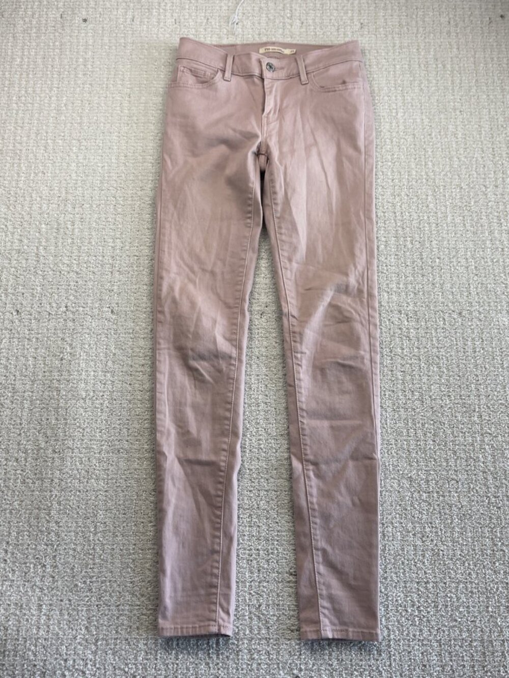 Levis 710 Super Skinny Jeans Women Sz 25 Faded Light Pink Casual Classics